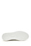 Men's White Lace-Up Thick-Soled Sports Shoes, Leather Sneaker 26Sfd610418 - 5