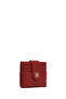 Women's Burgundy Quilted Card Holder 000A2D5621Kp - 4