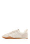 Women's Cream Lace-Up Leather Sneaker 26Pfd553014 - 3