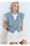 Thin Knitted Wadded Jumper - 7