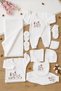 Baby Girl Newborn Embroidered Fancy Natural Muslin 10 Piece Luxury Hospital Release Bodysuit Set Stl6998 - 3