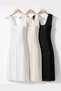 3-Piece 100% Cotton Lace Detailed Chemise & Nightgown Set - 241