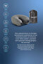Visco Neck Pillow, Travel Pillow with Neck Support, 30X28X12Cm Gray - 4