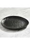 Pebbly Stoneware Dinner Plate 27.7x22.5x2.4cm -black - 4