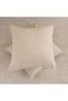 Velisha Pinstripe 2-peice Cushion Cover Set 50x50cm - Beige - 4