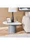 Caroline End Table Marble - White Black