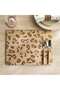 Glamour Printed Wooden Placemat 30x40cm - Gold