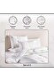 Pristine Gold Foil 225 Tc 3-piece King Comforter Set 240x260cm - White/gold - 6