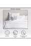 Hotel Breeze 300tc Embroidered 3-piece King Duvet Cover Set 230x220cm - White/black - 8