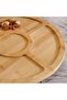 Natura Bamboo Lazy Susan Serving Platter Dia30x2.7cm -natural - 3