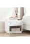 Menora 1 Drawer Night Stand Melamine - White