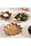 Stan Flower Design Ceramic Decor Plate 10.2x9.3x2.8cm - Beige - 3