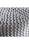 Vivian Cable Knit Foot Stool 40x40 Cm -grey - 2