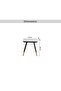 Brooklyn End Table Marble - White & Black - 6