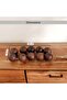 Almond Wooden Ribbed Design Decor Garland 8x8x135cm - Brown - 6
