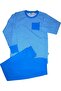 100% Cotton Striped Boy's Pajama Set - 2