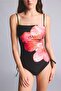 Regular Fit Floral Black Swimsuit G3769Ax26Sm - 2