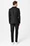 Black Slim Pointed Collar Pocket 6 Drop Suit - 5