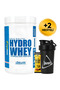 Hydrowhey Protein Powder 900 Gr 30 Servings Strawberry Cake + 3 Billion Probiotics + Shaker + Protein Coffee
