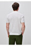 Men's cream cotton linen blend button-down knit polo shirt - 2