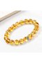 Perlavita Citrine Natural Stone Bracelet 8mm - Daily Jewelry and Gift - 5
