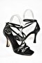 S569815309 Black Thin Heeled Women's Evening Dress Shoes - 6
