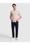 Dark Beige 100% Cotton Linen Look Slim Fit Long Sleeve Shirt 50325355-Vr088 - 4