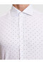 White Slim Fit Long Sleeve Shirt 50307134-Vr013 - 6