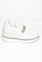 S602006104 White Fabric Sneakers Sneakers - 6