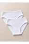100% Cotton Women's Corded Fabric Panties 2-Pack Underwear Set - 0910B - 2