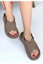 Women's Sandals Mink Leather Daily Usra - 3