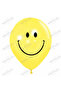 11 Inch Smiley Face Printed Yellow Latex Balloon (Pack of 100)