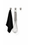 6-Piece Square Metal Bathroom and Kitchen Hanger - Chrome Plated Wall Hanger - 2