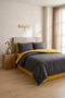 Solid Color Duvet Cover Set - Boxed - Patternless - Fade Resistant - Vibrant Colors - Delicate Buttons - Soft - 80% Cotton 20% Polyester - 200 X 220 cm - 5