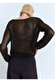 Long Sleeve Crochet Sweater - 4