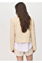 Stone-Embellished Buttoned Tweed Jacket - 4