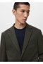 Dar kesimli mini dokuma blazer ceket - 6