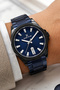 Men's Wristwatch with Calendar Steel Case and Strap Blue Zmdk1133 - 3