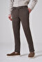 Men's Khaki Cotton Trend Slim Fit Chino Trousers - 2