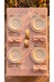 Powder Tablecloth with Lace Edges, Stain-Resistant, Wipeable, Stylish Dining Table Cover 140X220 cm - 5
