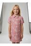 Girl's 100% Cotton Linen and Embroidered Dress