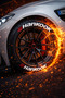 Hankook Motorcycle And Automobile Vehicle 3d Auto Tire Lettering Sticker Rigging 4 Pieces - 3