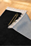 To My Dear Father - Kaaba Patterned Fringed Velvet Prayer Rug - Black - 5