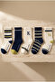 Children's 5-pack striped multicolor sock school socks