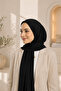 Ready-To-Wear Practical Snap-On Shawl Sandy - Snap-On Hijab Women's Shawl Black - 6