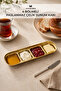 4-Compartment Stainless Steel Presentation Container – Sauce Bowl & Breakfast Snack Bowl |   Jam Bowl & Sauce Bowl Serving Plate