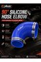 I.D 76MM-102MM Silica Gel Tube Universal Silicone Tubing Hose 90 degrees Big To Small Pipeline Coupl - 8