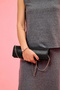 Black Lzd Leather Women's Portfolio Bag