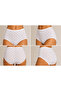 YILDIZ Women's Comfortable Fit Jacquard Brazilian Briefs, 100% Cotton, 6-Pack Q3905 - 3