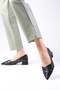 Peyton Black Color Pointed Toe Women's Low Heel Shoes - 4